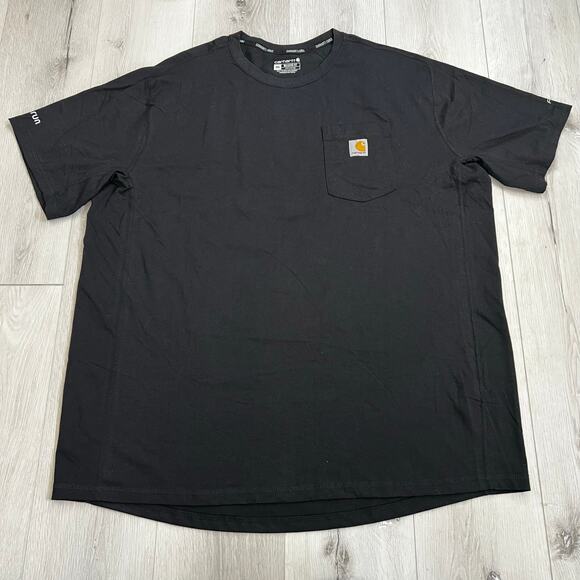 Carhartt Force Relaxed Fit Men’s TShirt Size 2XL Black NWT Sunrun - Picture 1 of 9